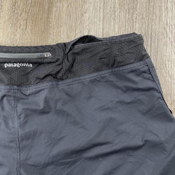 Patagonia Nine Trails Running Shorts Women’s XL Black Rear Pocket 24655 Trail - Picture 14 of 16